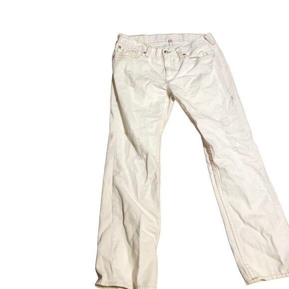 Vintage True Religion Jeans Size 38 STRAIGHT White - Picture 4 of 12